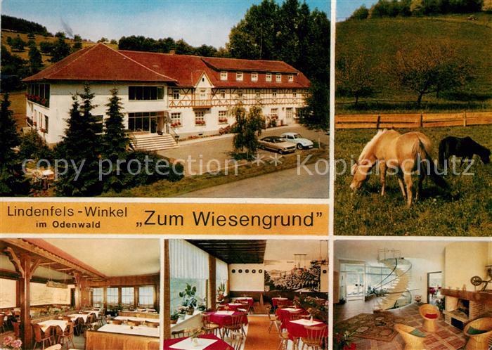 Lindenfels Odenwald Winkel Restaurant Cafe Pension Zum Wiesengrund