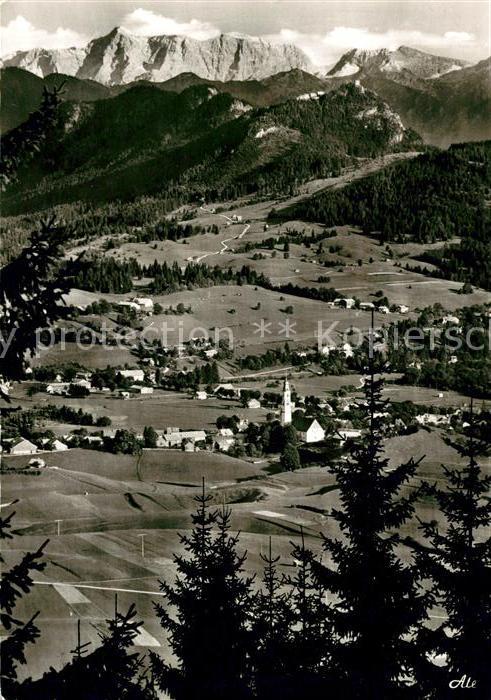 Pfronten Ostallgaeu Bayern Fliegeraufnahme Mieminger Gruppe Falkenstein Zugspitz