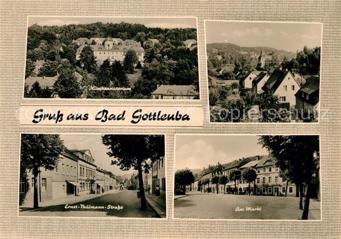 Bad Gottleuba-Berggiesshuebel Kliniksanatorium Markt Ernst Thaelmann Strasse