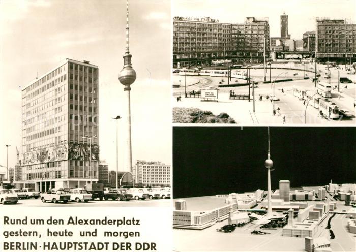 BERLIN CITY Alexanderplatz Fernseh UKW Turm Deutsche Post Berlin
