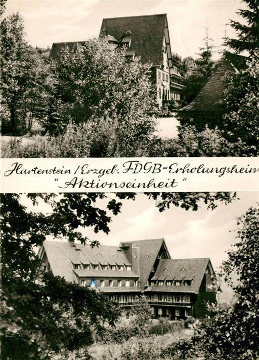 Hartenstein Zwickau FDGB Erholungsheim Aktionseinheit