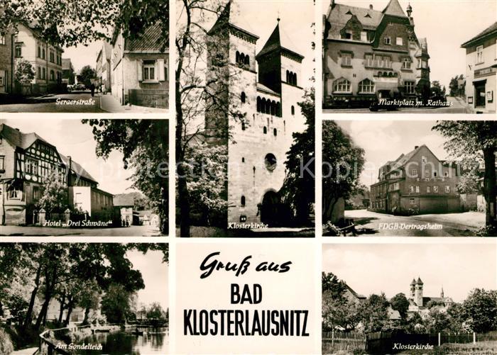 Klosterlausnitz Bad Marktplatz Rathaus Klosterkirche