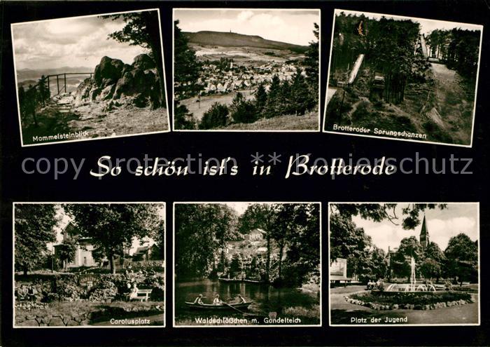 Brotterode Mommelsteinblick Sprungschanzen Waldschloesschen Carolusplatz