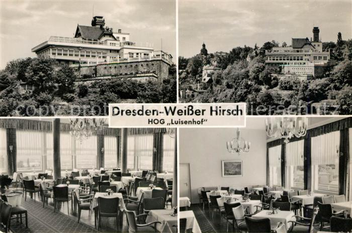 DRESDEN Elbe Weisser Hirsch HOG Luisenhof Speisesaal