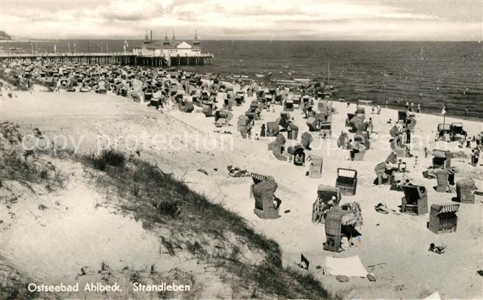 Ahlbeck Ostseebad Strandleben Seebruecke