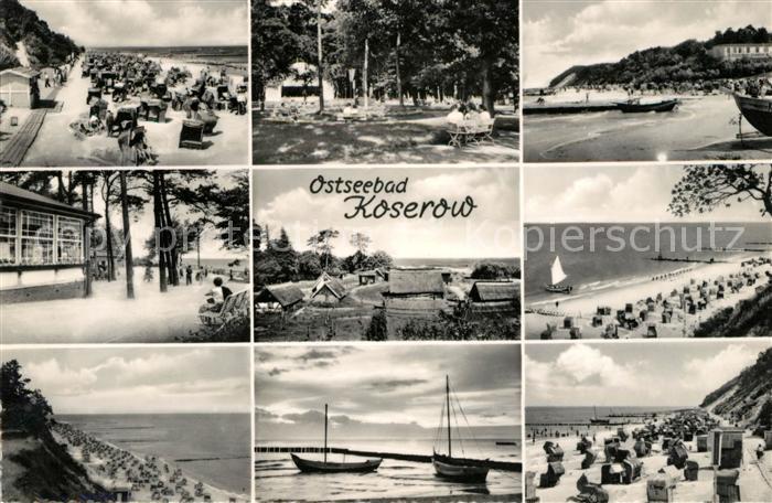 Koserow Ostseebad Usedom Strandpartien Teilansichten