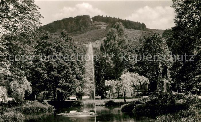 Bad Lauterberg Wissmann Denkmal Park Fontaene