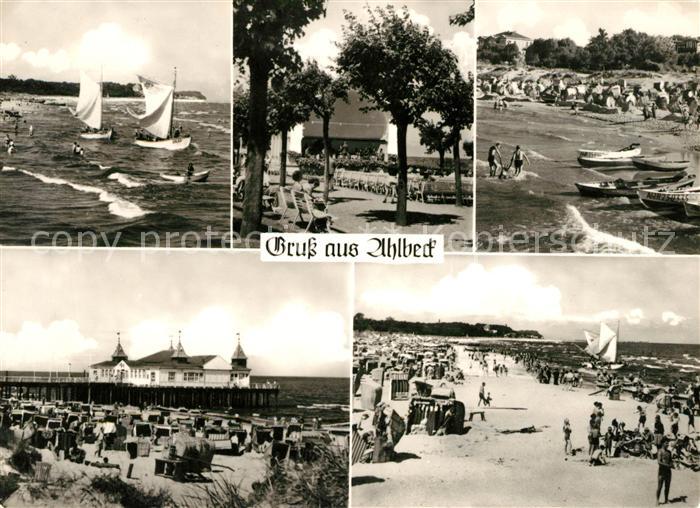 Ahlbeck Ostseebad Segelpartie Strandpartien Seebruecke