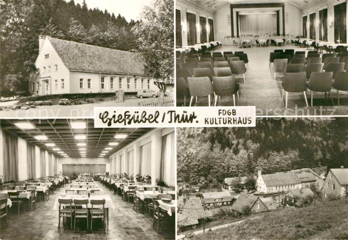 Giessuebel Schleusegrund FDGB Kulturhaus Speisesaal