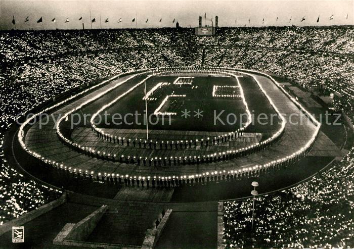 BERLIN  CITY Olympia Stadion bei Nacht