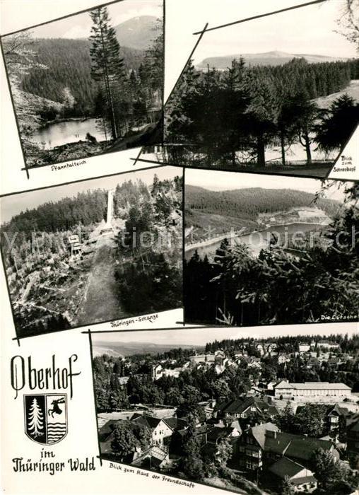 Oberhof Thueringen Pfanntalteich Sonnenhof Schanze Panorama Haus der Freundschaf