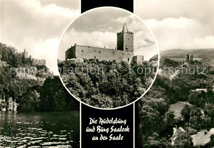Bad Koesen Die Rudelsburg und Burg Saaleck an der Saale