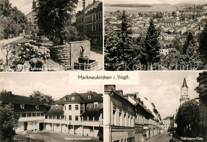 Markneukirchen Zschucke Brunnen Gewerbemuseum Thaelmann Platz
