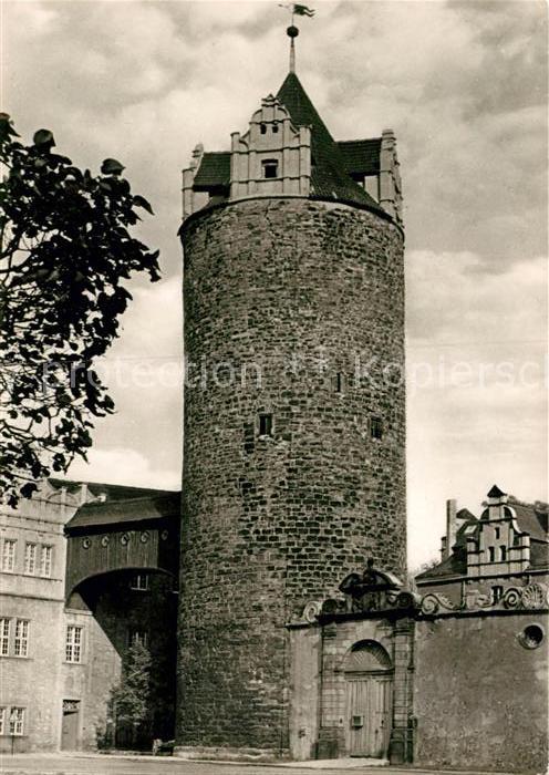 Bernburg Saale Till Eulenspiegel Turm im Schlosshof