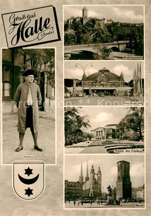 Halle Saale Giebichenstein Hauptbahnhof Theater des Friedens Markt