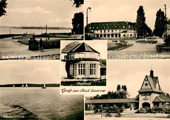 Bad Saarow Seeblick Bahnhofsplatz Scharmuetzelsee Moorbad Bahnhof