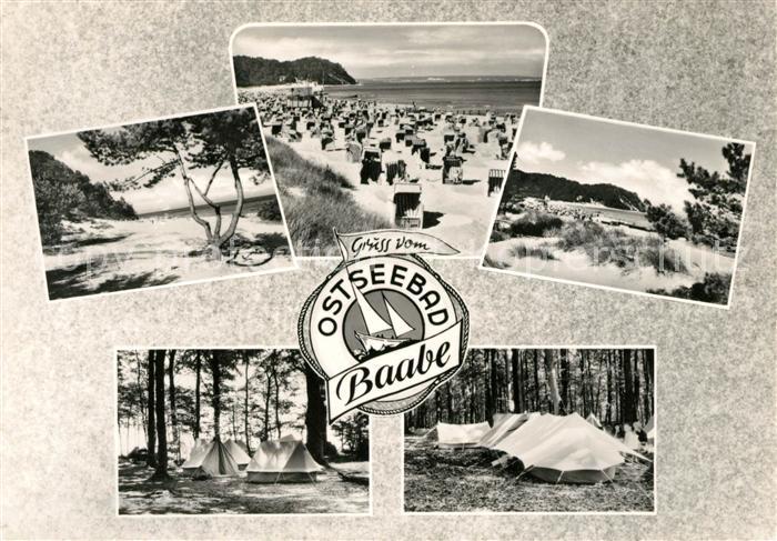 Baabe Ostseebad Ruegen Strandpartien Campingplatz