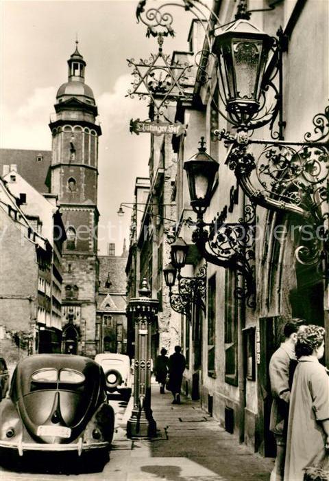 LEIPZIG Sachsen Burgstrasse mit Thomaskirche