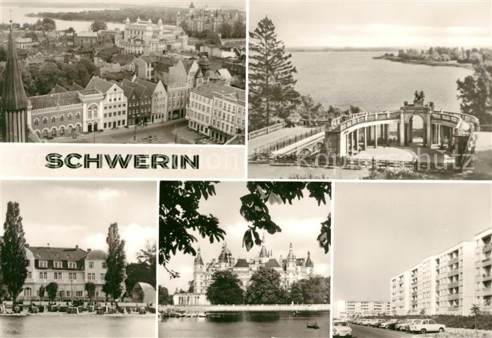 Schwerin Mecklenburg Dom Schweriner See Grosser Dreesch Schlossblick Zippendorf