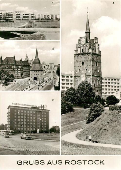 ROSTOCK CITY Suedstadt Steintor Haus der Hochseefischer Kroepeliner Tor Interho