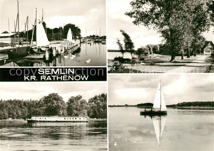 Semlin Brandenburg Seglerhafen Semliner See Ferienschiff John Schehr Hohennauene