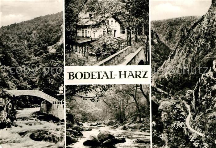 Bodetal Harz Jungfernbruecke HOG Hirschgrund Bodepartie Bodetor