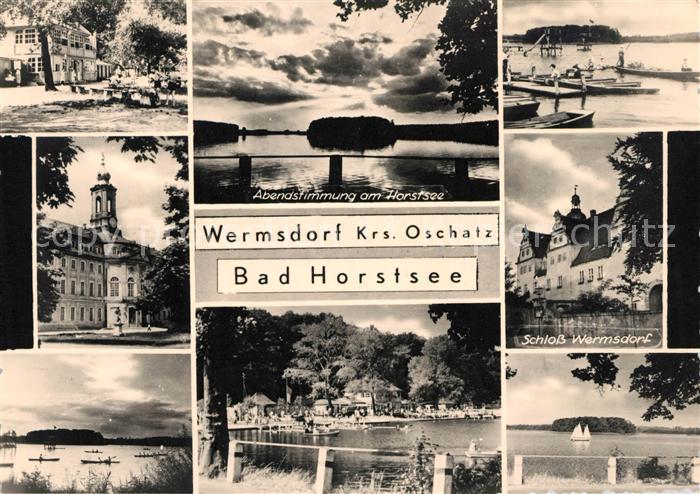 Wermsdorf Horstsee Bootssteg Schloss Wermsdorf