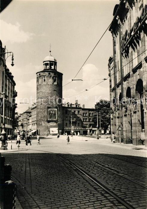 Goerlitz Sachsen Marienplatz und Dicker Turm