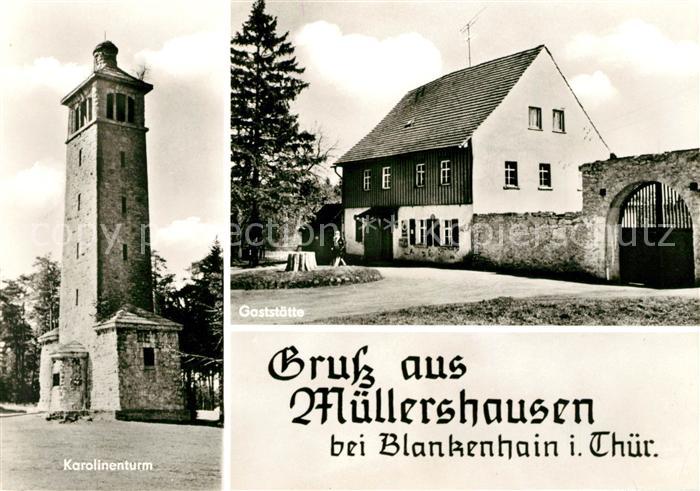 Muellershausen Blankenhain Thueringen Karolinenturm Gaststaette