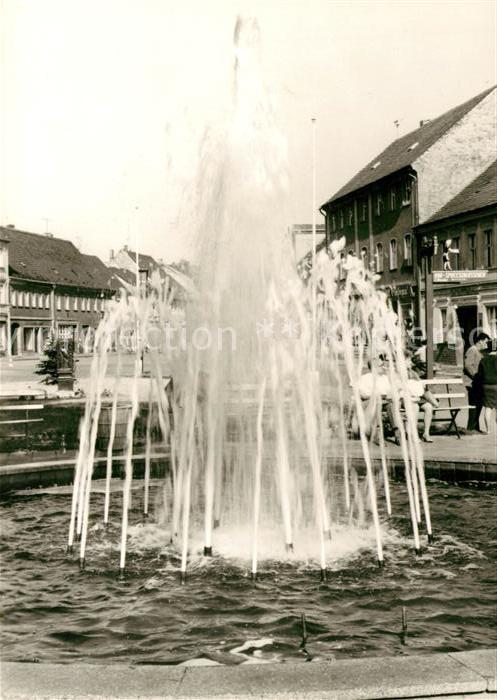 Luebbenau Spreewald Springbrunnen an der Hauptstrasse