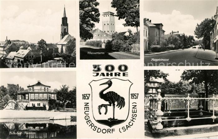 Neugersdorf Sachsen Volksbad Pavillon Hauptstrasse Wasserturm