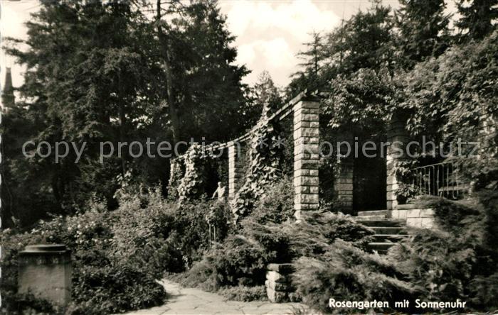 Goerlitz Sachsen Rosengarten Sonnenuhr