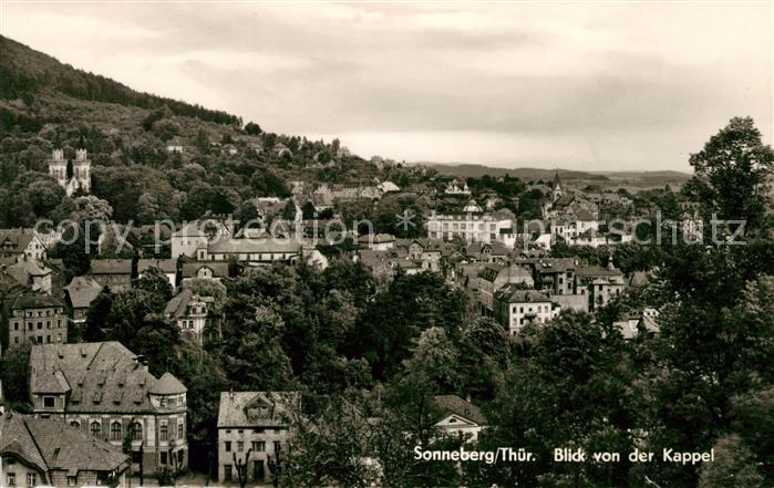 Sonneberg Thueringen Panorama von der Kappel