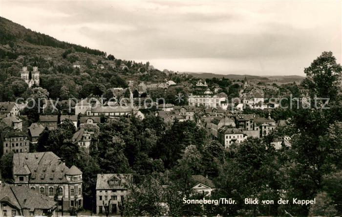 Sonneberg Thueringen Panorama von der Kappel