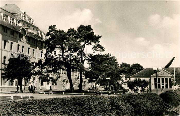 Heringsdorf Ostseebad Usedom Kurplatz FDGB Erholungsheim Solidaritaet Theater