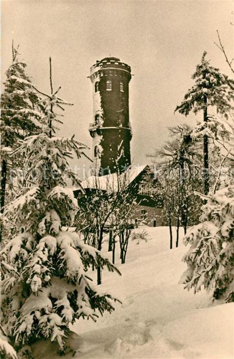 Oybin Sachsen Hochwaldturm Winter