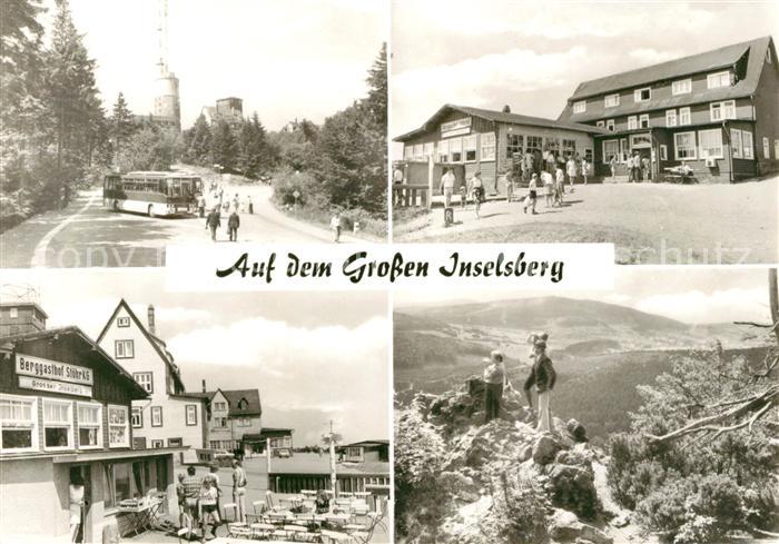 Grosser Inselsberg Sendeturm Gaststaette Berggasthof Gipfel