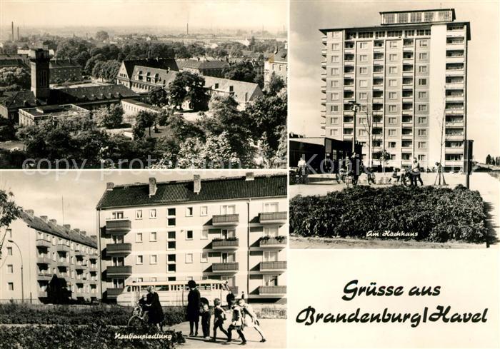 Brandenburg Havel Neubausiedlung Hochhaus Panorama