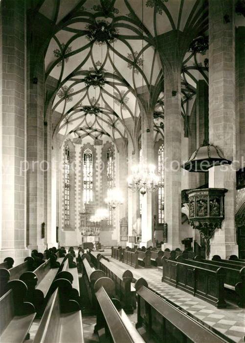 Annaberg-Buchholz Erzgebirge Sankt Annenkirche Mittelschiff