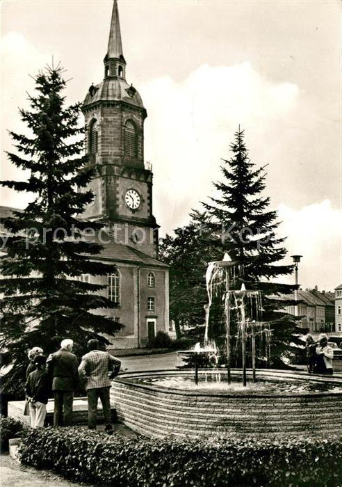 Frauenstein Brand-Erbisdorf Markt Brunnen Kirche