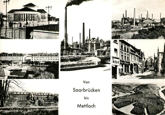 SAARBRueCKEN Saarland Mettlach Stadtansichten