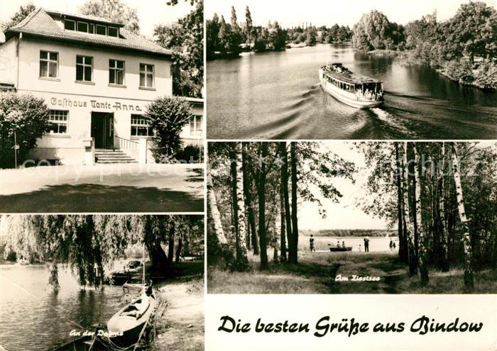 Bindow Gasthaus Tante Anna Faehrschiff Dahme Ziestsee