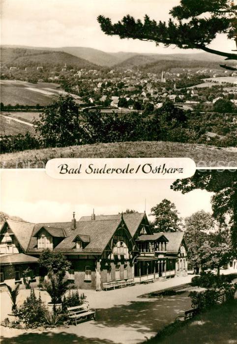 Bad Suderode Panorama Kurpark Badehaus