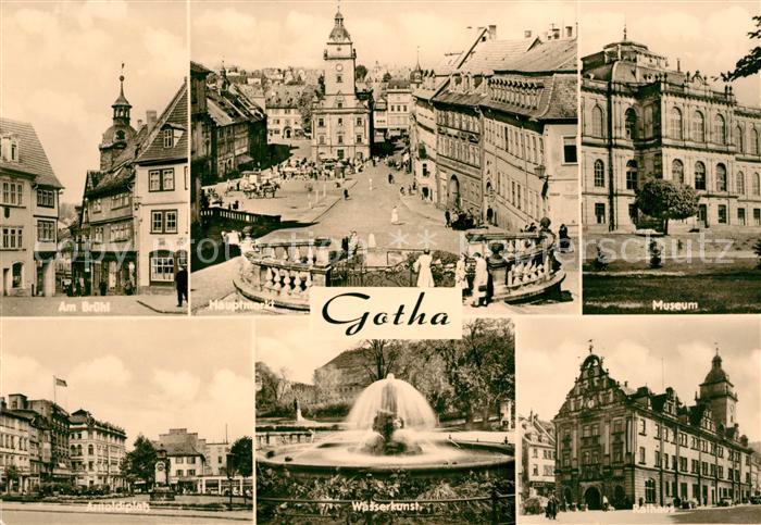 Gotha Thueringen Bruehl Hauptmarkt Museum Wasserkunst Arnoldiplatz