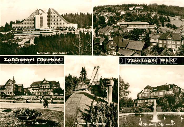 Oberhof Thueringen Interhotel Panorama FDGB Heim Hotel Ernst Thaelmann