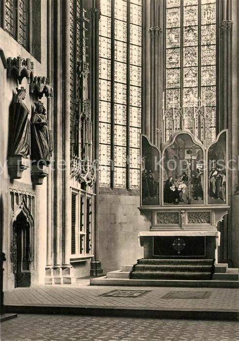 Meissen Elbe Sachsen Dom Ostchor Standbilder Kaiserpaar Otto I und Adelheid