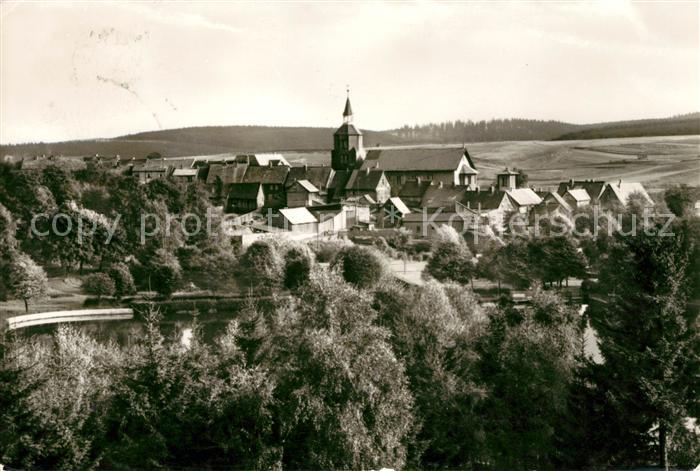 Benneckenstein Harz Panorama Kirche Gondelteich