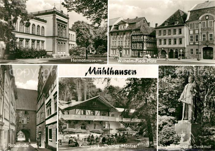 Muehlhausen Thueringen Heimatmuseum Wilhelm Pieck Platz Ratsstrasse Kulturpark D