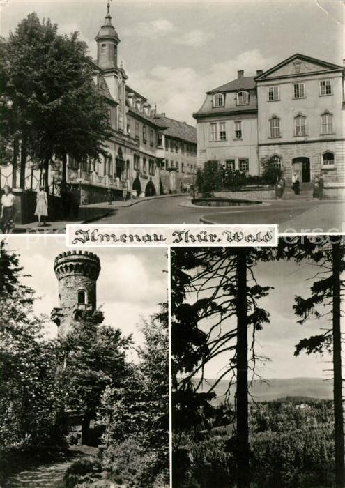 Ilmenau Thueringen Aussichtsturm Stadtansichten