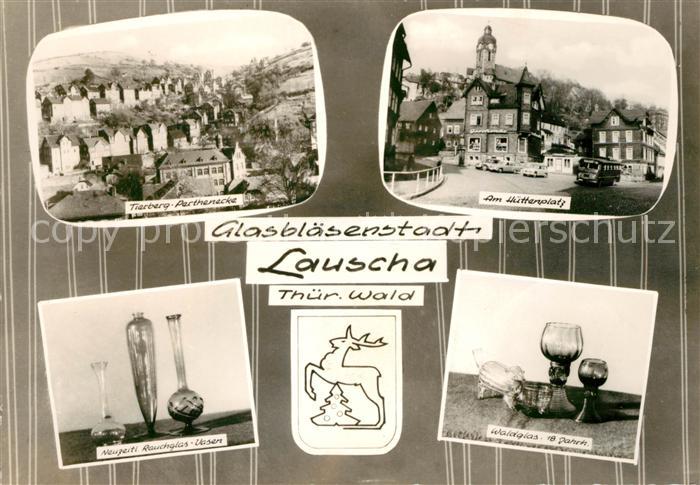 Lauscha Tierberg Parthenecke Huettenplatz Rauchglasvasen Waldglas